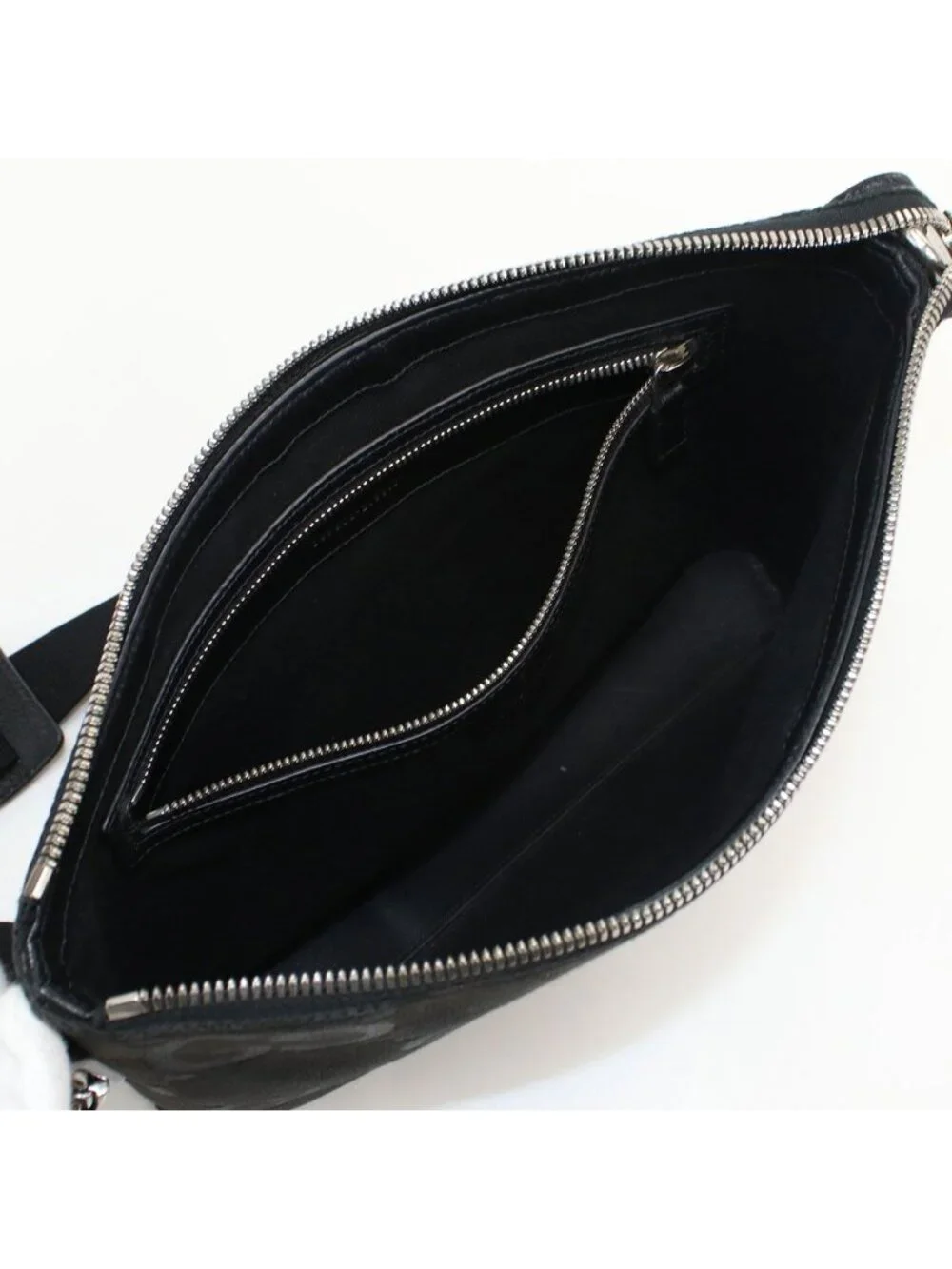 Gucci 2-Way Clutch Jumbo GG Shoulder Bag Canvas